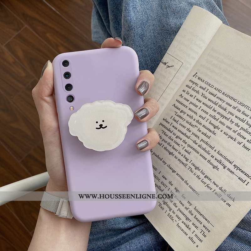 Étui Xiaomi Mi 10 Légère Fluide Doux Légères Incassable Téléphone Portable Simple Violet