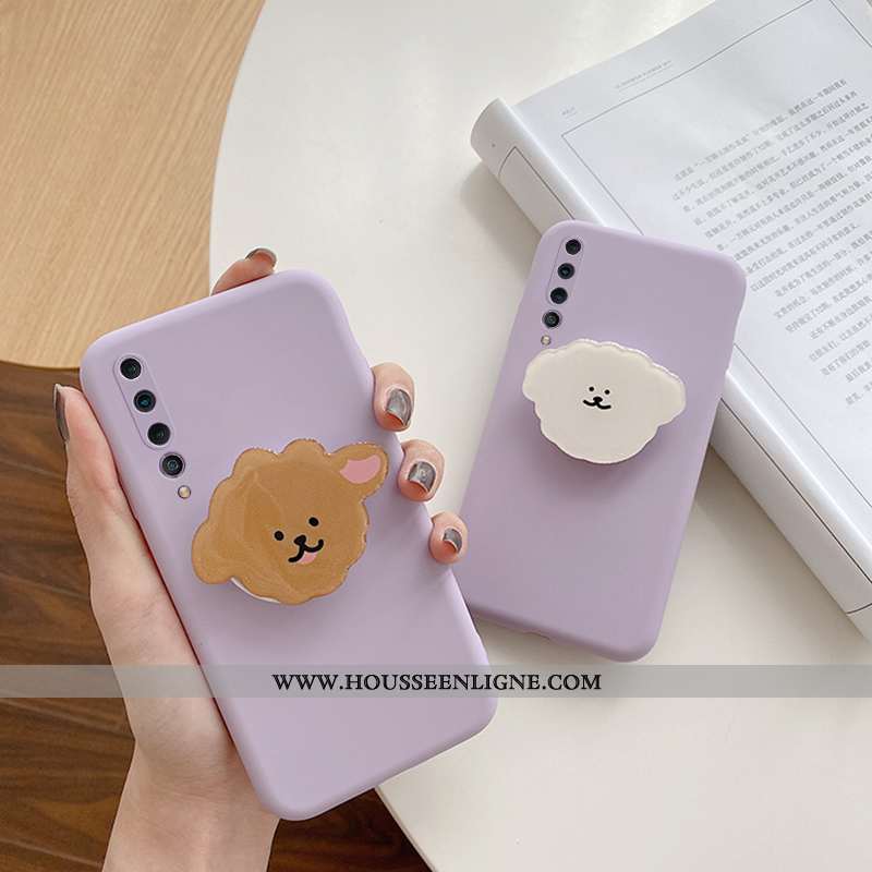 Étui Xiaomi Mi 10 Légère Fluide Doux Légères Incassable Téléphone Portable Simple Violet