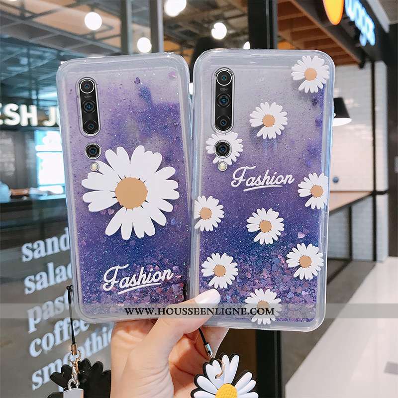 Étui Xiaomi Mi 10 Personnalité Créatif Petit Coque Violet Tendance Ornements Suspendus
