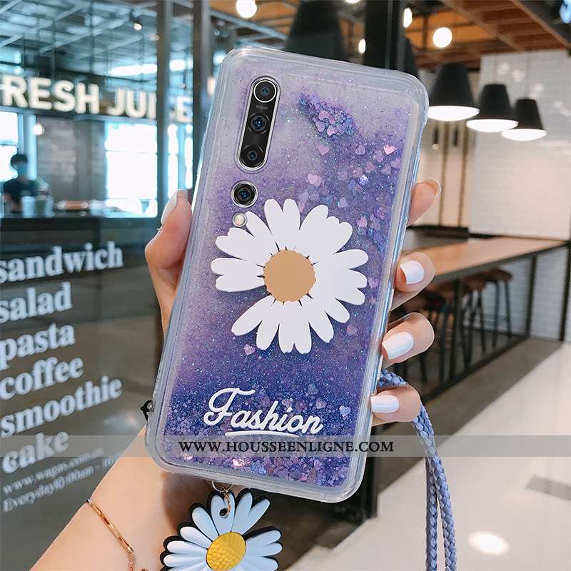 Étui Xiaomi Mi 10 Personnalité Créatif Petit Coque Violet Tendance Ornements Suspendus