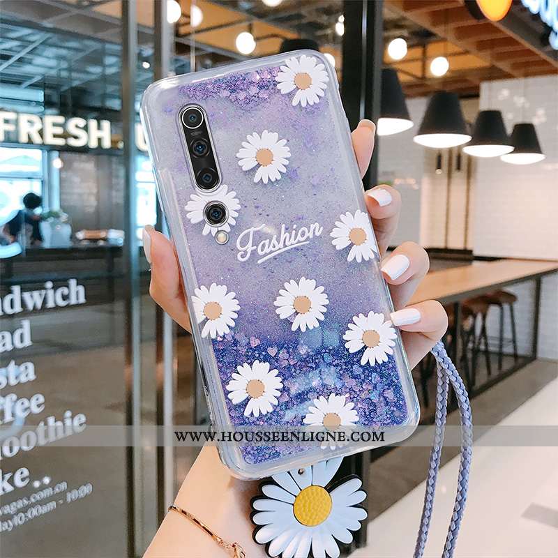 Étui Xiaomi Mi 10 Personnalité Créatif Petit Coque Violet Tendance Ornements Suspendus