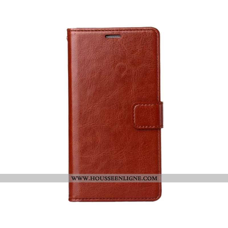 Étui Xiaomi Mi 10 Pro Cuir Fluide Doux Protection Véritable Coque Housse Silicone Marron