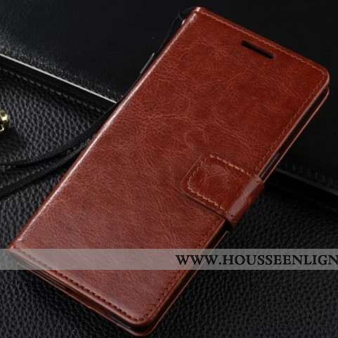 Étui Xiaomi Mi 10 Pro Cuir Fluide Doux Protection Véritable Coque Housse Silicone Marron