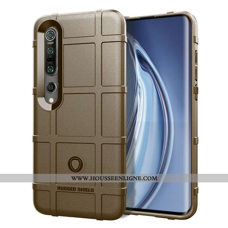Étui Xiaomi Mi 10 Pro Délavé En Daim Personnalité Gris Incassable Protection Jeunesse