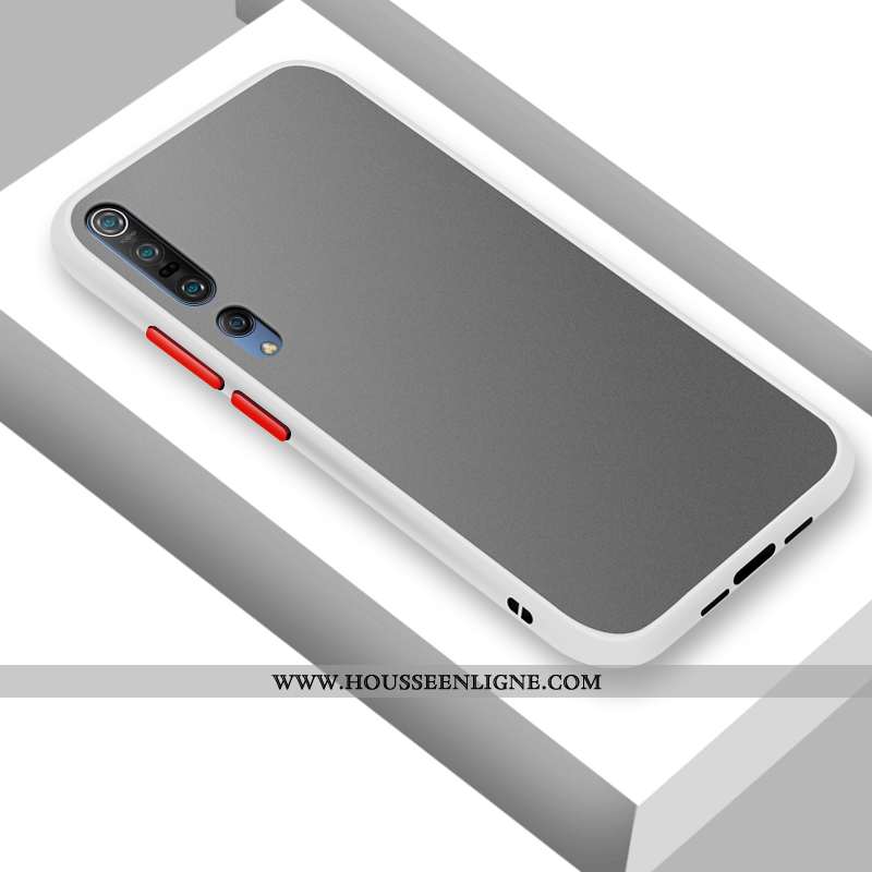 Étui Xiaomi Mi 10 Pro Fluide Doux Silicone Petit Blanc Créatif Tendance Blanche