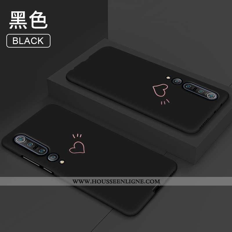 Étui Xiaomi Mi 10 Pro Légère Protection Personnalité Créatif Ultra Clair Délavé En Daim Violet