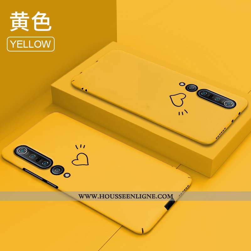 Étui Xiaomi Mi 10 Pro Légère Protection Personnalité Créatif Ultra Clair Délavé En Daim Violet