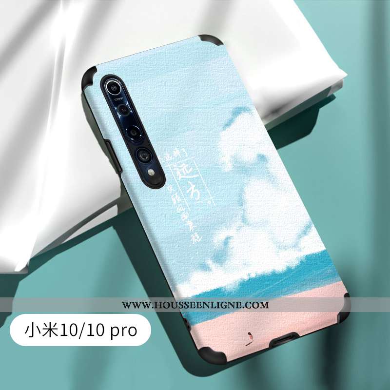 Étui Xiaomi Mi 10 Pro Légère Silicone Téléphone Portable Ultra Tout Compris Petit Coque Verte