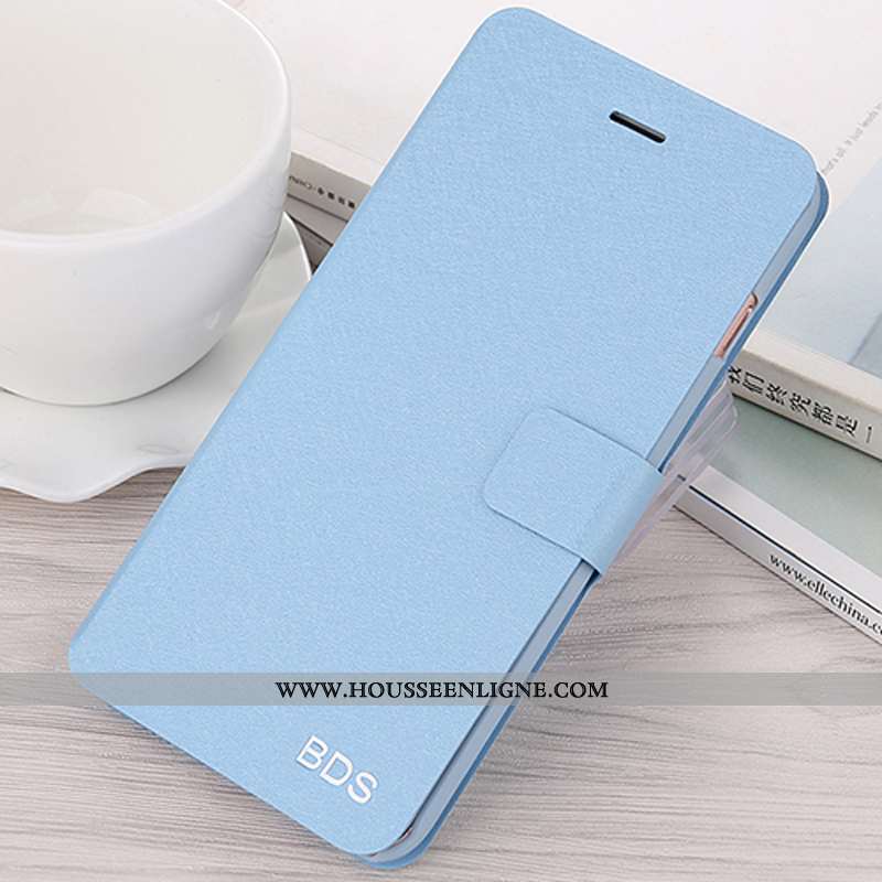 Étui Xiaomi Mi 10 Pro Mode Protection Bleu Coque Luxe Modèle Fleurie