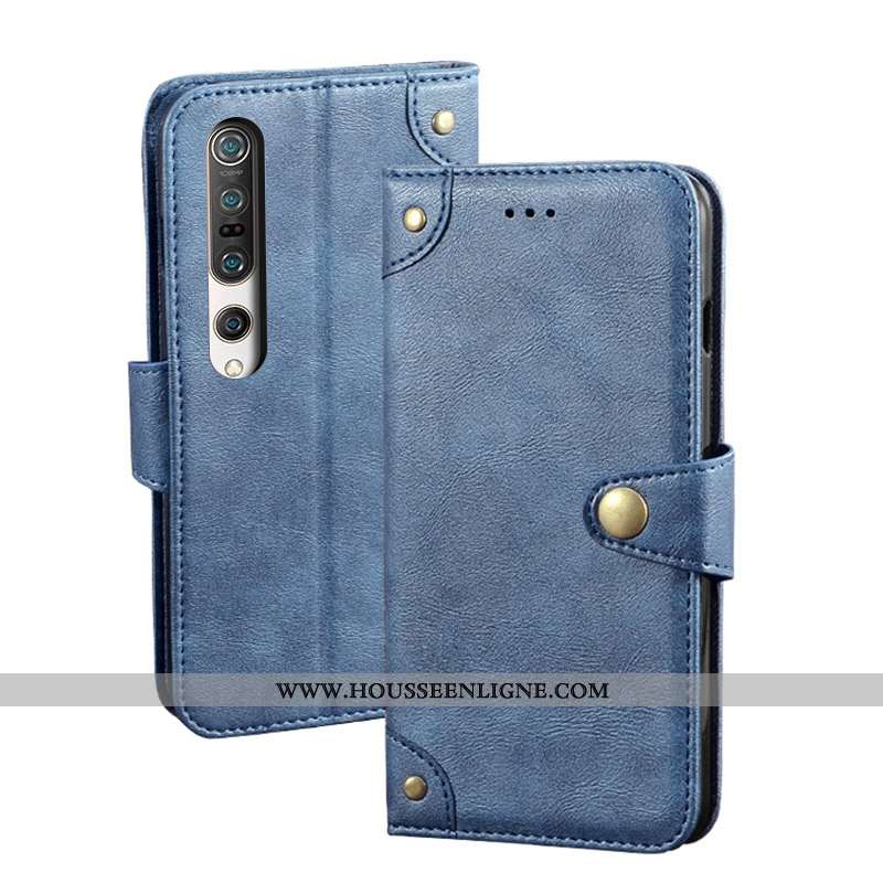 Étui Xiaomi Mi 10 Pro Personnalité Vintage Protection Petit Jeunesse Tendance Noir