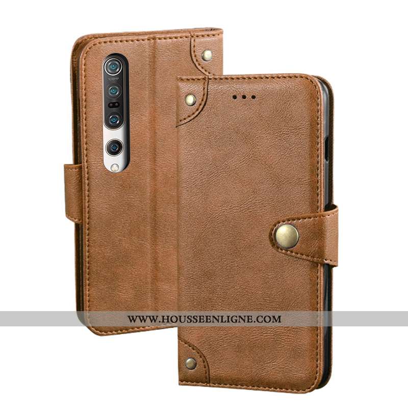 Étui Xiaomi Mi 10 Pro Personnalité Vintage Protection Petit Jeunesse Tendance Noir