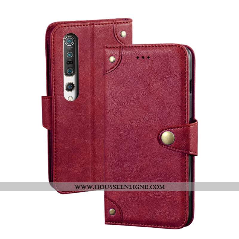 Étui Xiaomi Mi 10 Pro Personnalité Vintage Protection Petit Jeunesse Tendance Noir