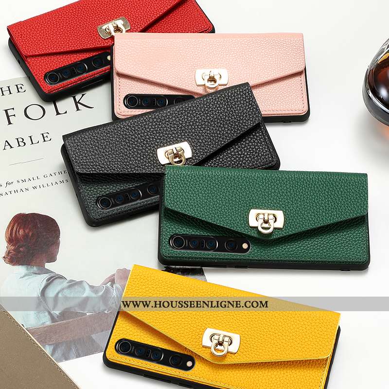 Étui Xiaomi Mi 10 Pro Portefeuille Tendance Rose Coque Jeunesse Tout Compris Petit