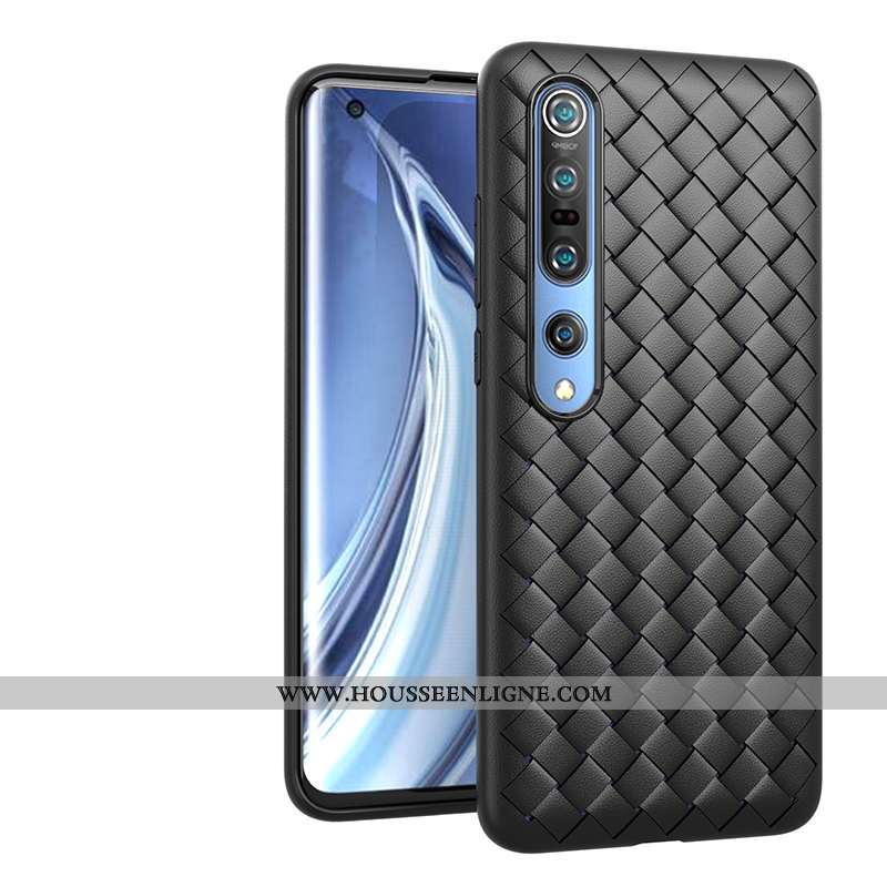Étui Xiaomi Mi 10 Pro Tendance Légère Silicone Incassable Tout Compris Vert Téléphone Portable Verte