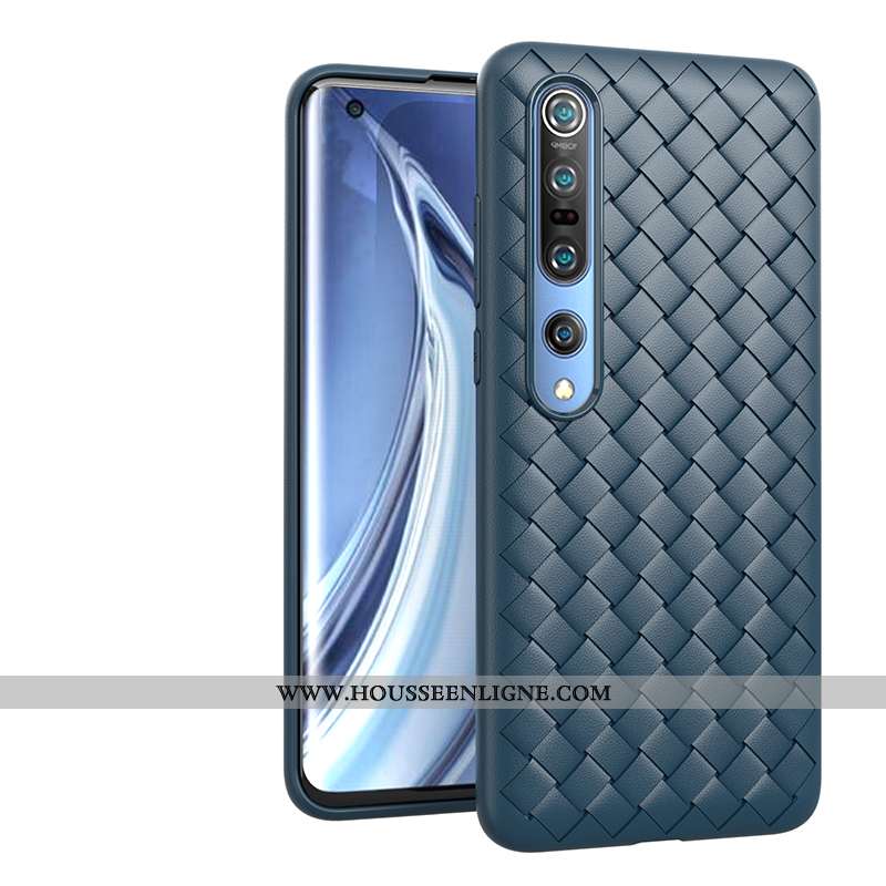 Étui Xiaomi Mi 10 Pro Tendance Légère Silicone Incassable Tout Compris Vert Téléphone Portable Verte