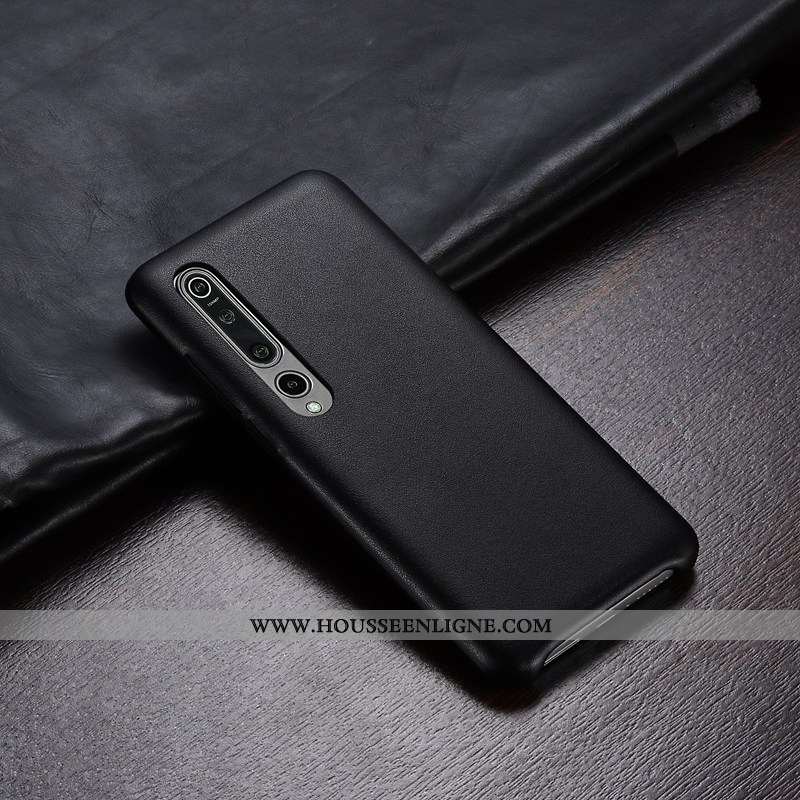 Étui Xiaomi Mi 10 Pro Ultra Légère Personnalité Protection Coque Cuir Orange