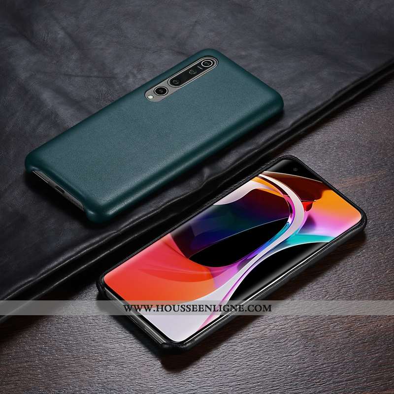 Étui Xiaomi Mi 10 Pro Ultra Légère Personnalité Protection Coque Cuir Orange