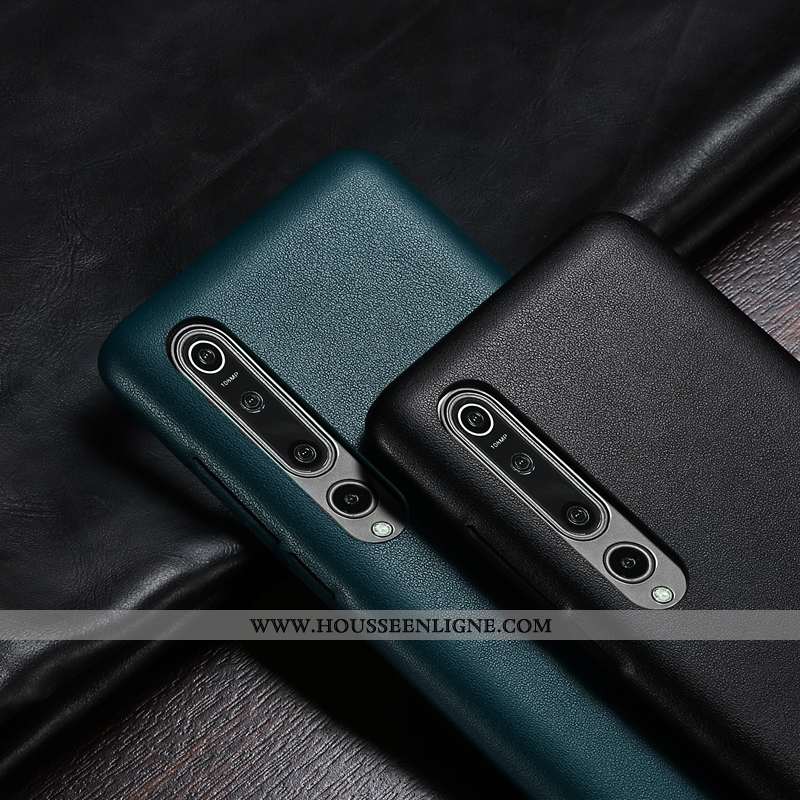 Étui Xiaomi Mi 10 Pro Ultra Légère Personnalité Protection Coque Cuir Orange