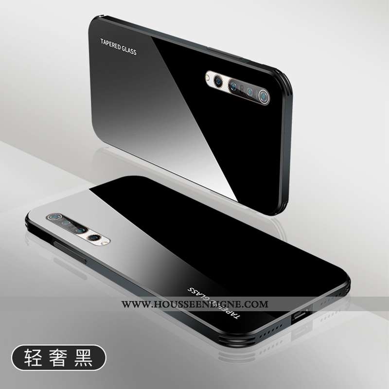 Étui Xiaomi Mi 10 Pro Verre Personnalité Mode Incassable Coque Créatif Protection Blanche