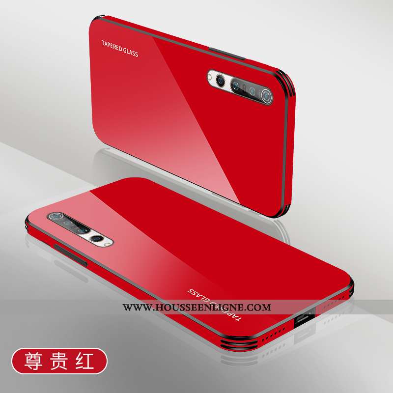 Étui Xiaomi Mi 10 Pro Verre Personnalité Mode Incassable Coque Créatif Protection Blanche