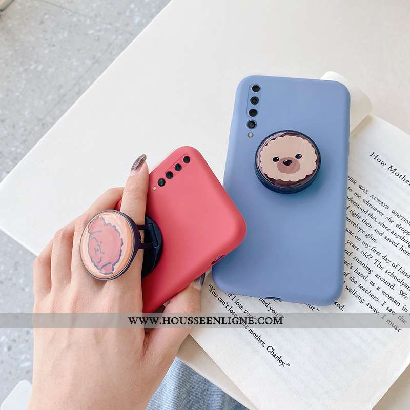 Étui Xiaomi Mi 10 Silicone Protection Téléphone Portable Dessin Animé Ultra Fluide Doux Chiens Rouge