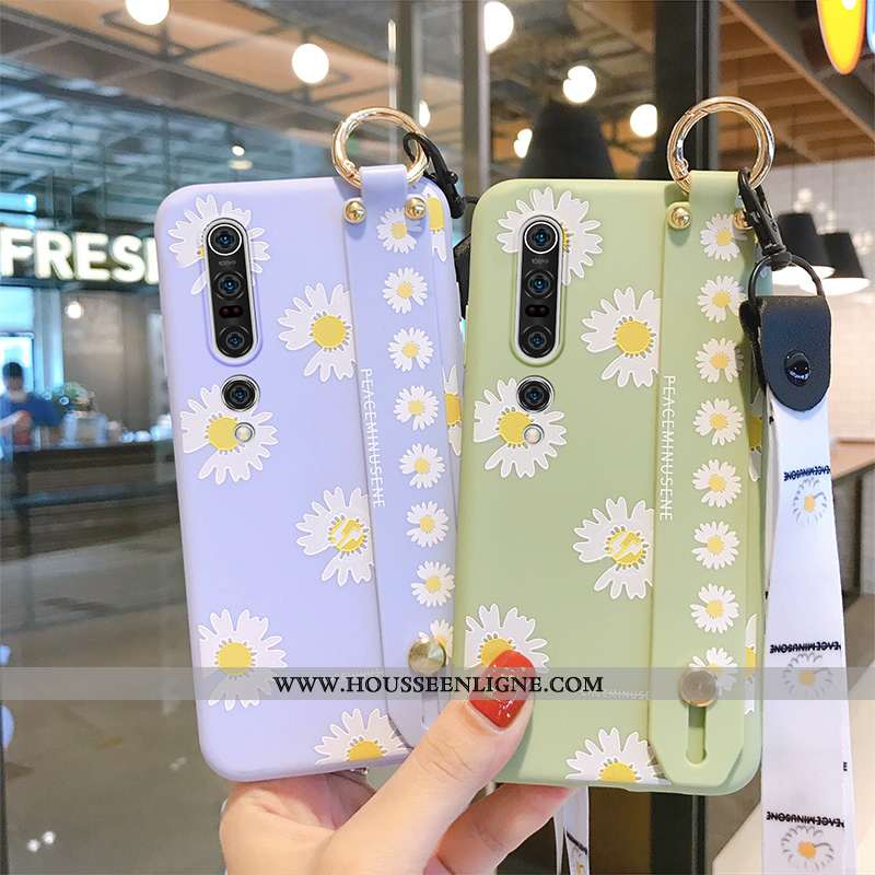 Étui Xiaomi Mi 10 Silicone Protection Téléphone Portable Personnalité Créatif Violet Tout Compris