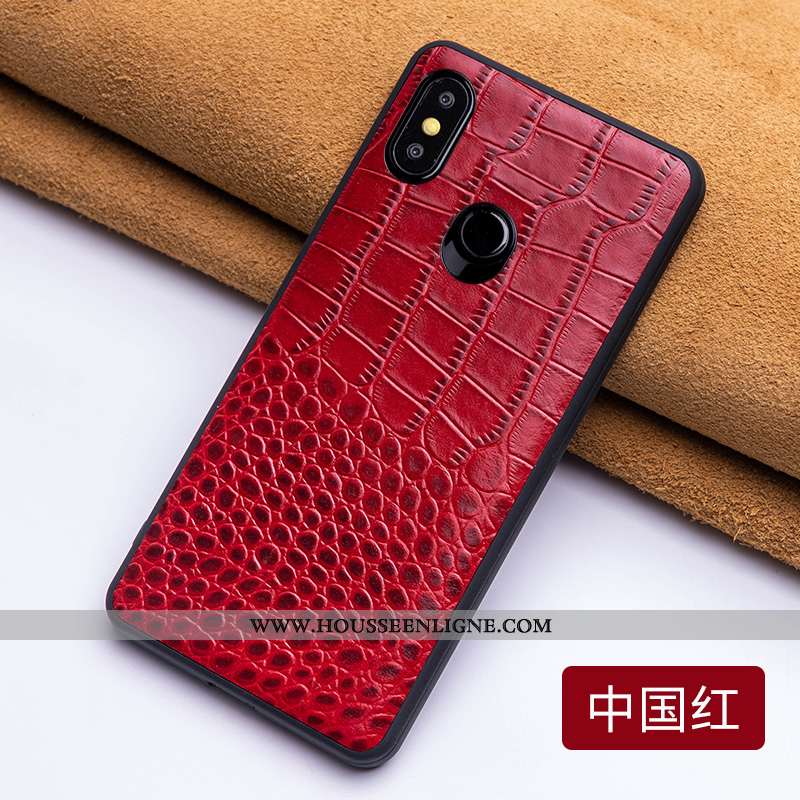 Étui Xiaomi Mi 8 Cuir Protection Incassable Tendance Personnalité Difficile Tout Compris Marron