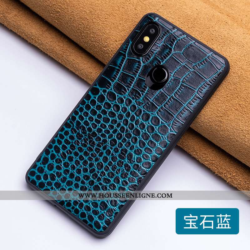 Étui Xiaomi Mi 8 Cuir Protection Incassable Tendance Personnalité Difficile Tout Compris Marron