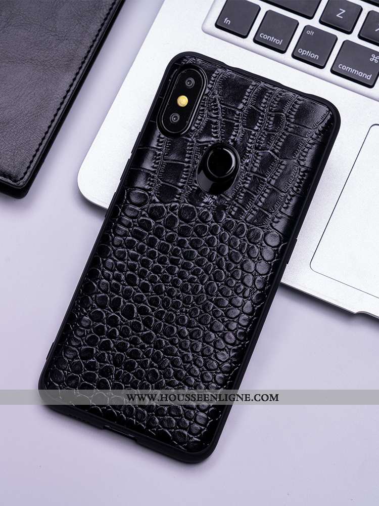 Étui Xiaomi Mi 8 Cuir Protection Incassable Tendance Personnalité Difficile Tout Compris Marron