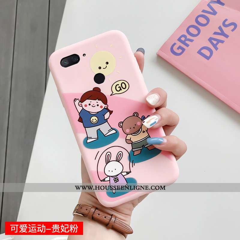 Étui Xiaomi Mi 8 Lite Charmant Fluide Doux Petit Bleu Personnalité Téléphone Portable Silicone