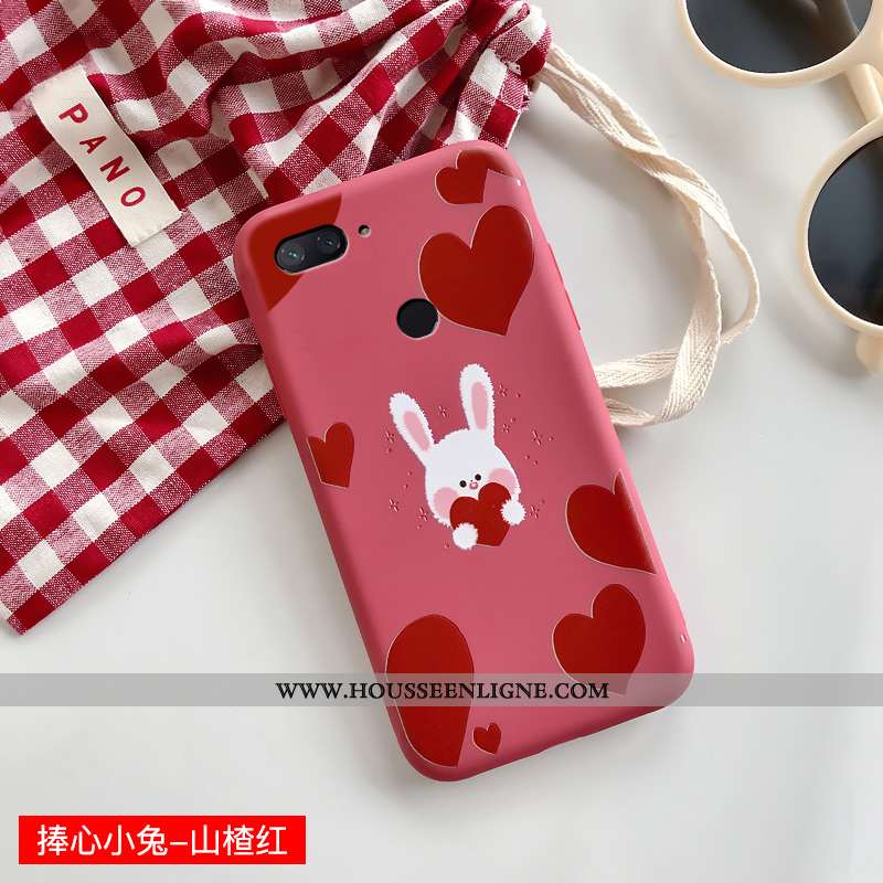 Étui Xiaomi Mi 8 Lite Charmant Fluide Doux Petit Bleu Personnalité Téléphone Portable Silicone