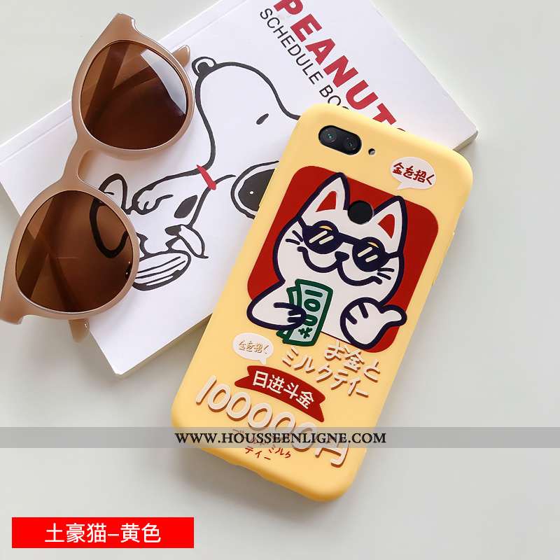 Étui Xiaomi Mi 8 Lite Charmant Fluide Doux Petit Bleu Personnalité Téléphone Portable Silicone