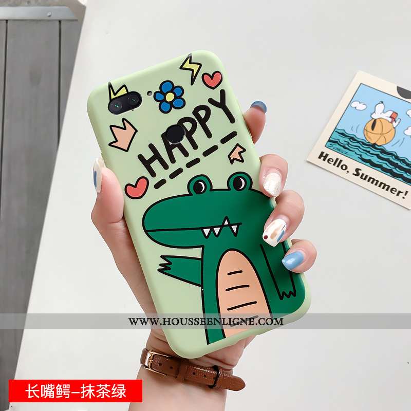 Étui Xiaomi Mi 8 Lite Charmant Fluide Doux Petit Bleu Personnalité Téléphone Portable Silicone