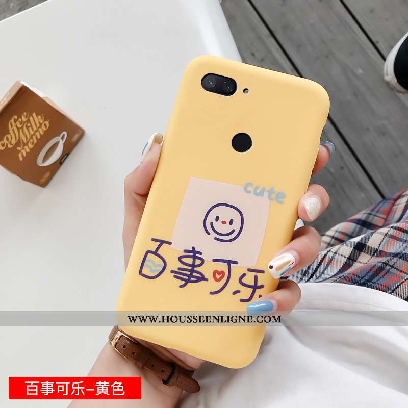 Étui Xiaomi Mi 8 Lite Charmant Fluide Doux Petit Bleu Personnalité Téléphone Portable Silicone