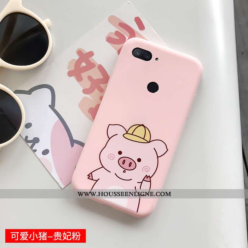 Étui Xiaomi Mi 8 Lite Charmant Fluide Doux Petit Bleu Personnalité Téléphone Portable Silicone