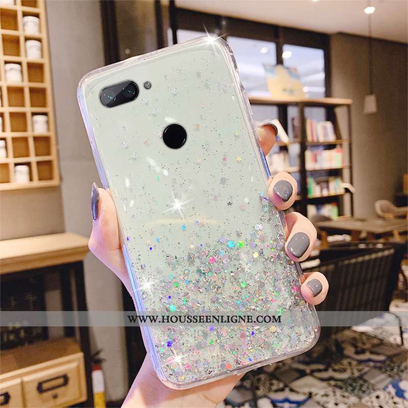 Étui Xiaomi Mi 8 Lite Créatif Protection Petit Coque Cristal Transparent Incassable Rose