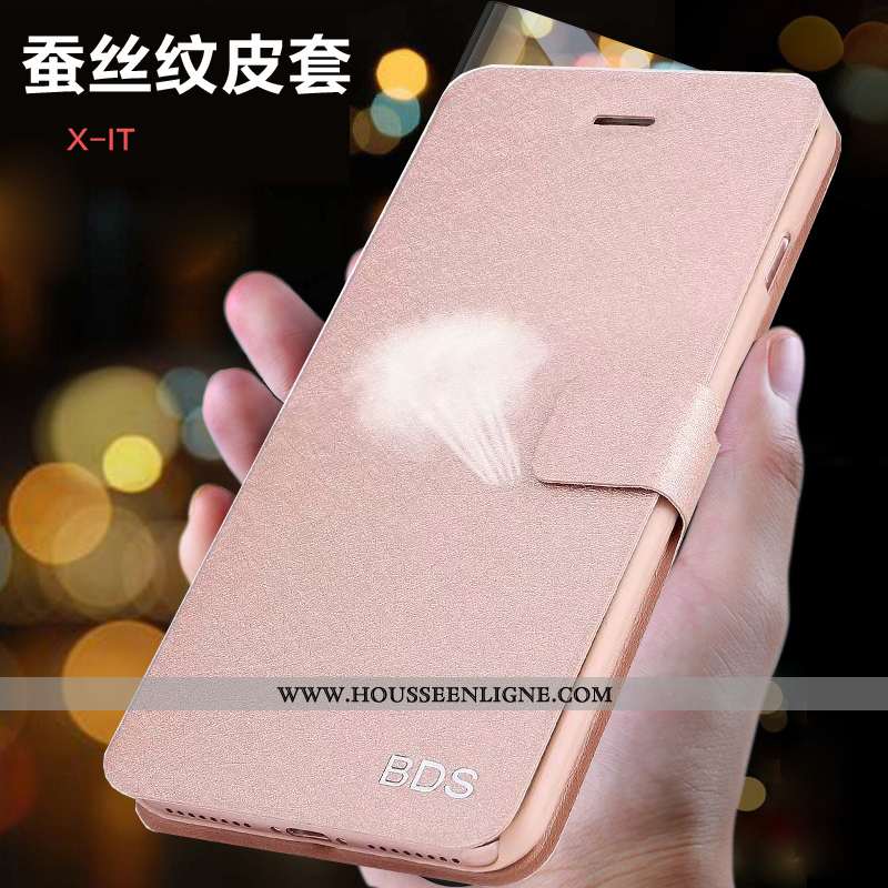 Étui Xiaomi Mi 8 Lite Cuir Protection Petit Tout Compris Téléphone Portable Rose Incassable