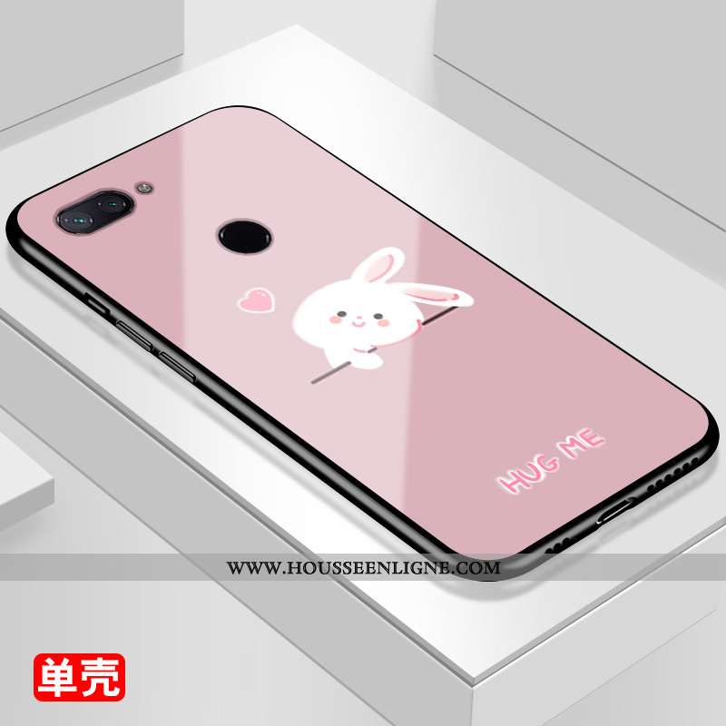 Étui Xiaomi Mi 8 Lite Dessin Animé Protection Jeunesse Lapin Coque Ours Petit Rose