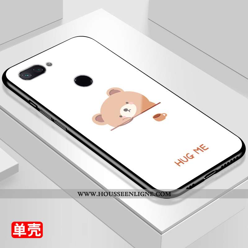 Étui Xiaomi Mi 8 Lite Dessin Animé Protection Jeunesse Lapin Coque Ours Petit Rose