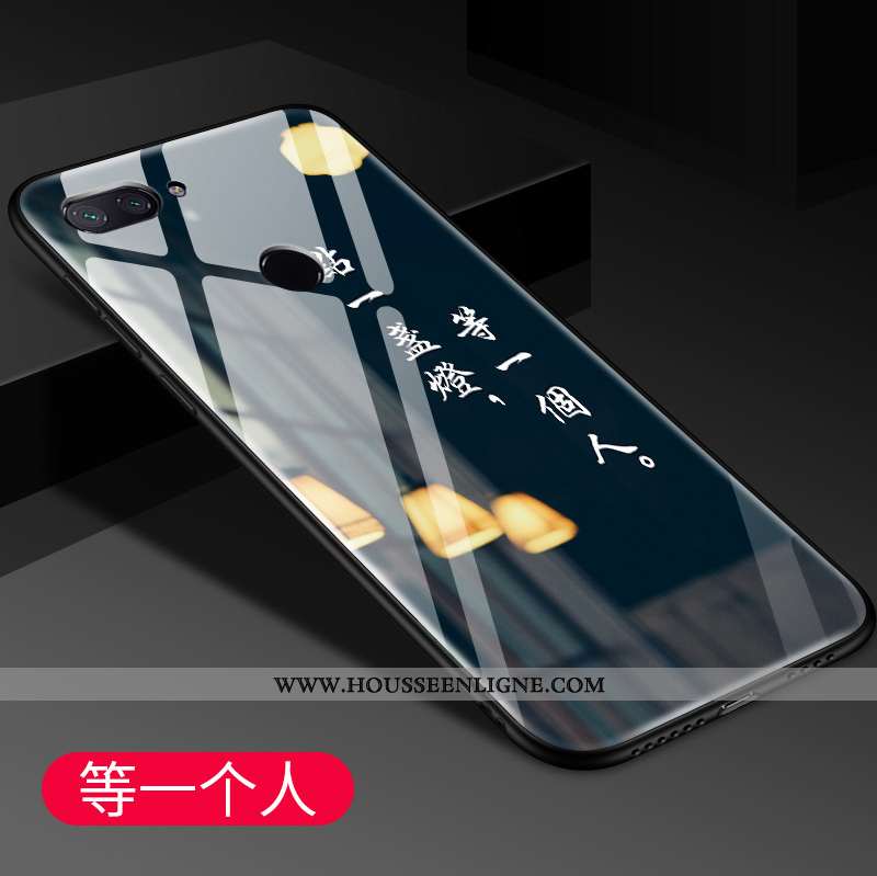 Étui Xiaomi Mi 8 Lite Fluide Doux Silicone Coque Personnalité Petit Ultra Miroir Rouge