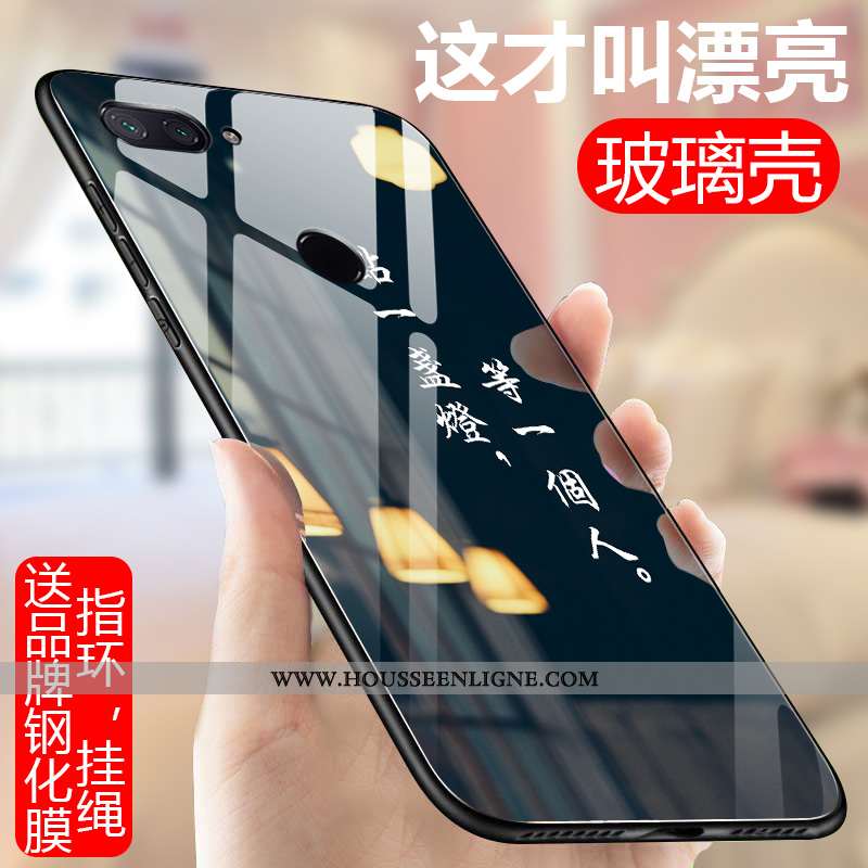 Étui Xiaomi Mi 8 Lite Fluide Doux Silicone Coque Personnalité Petit Ultra Miroir Rouge