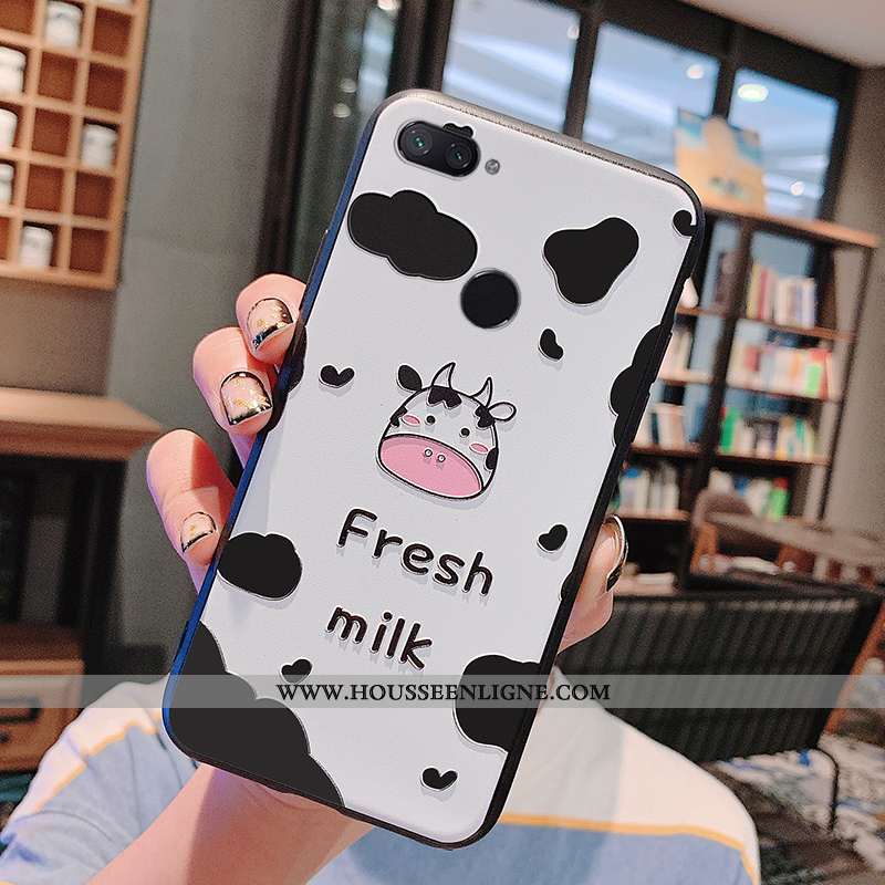 Étui Xiaomi Mi 8 Lite Gaufrage Charmant Tout Compris Coque Protection Légère Couvercle Arrière Viole