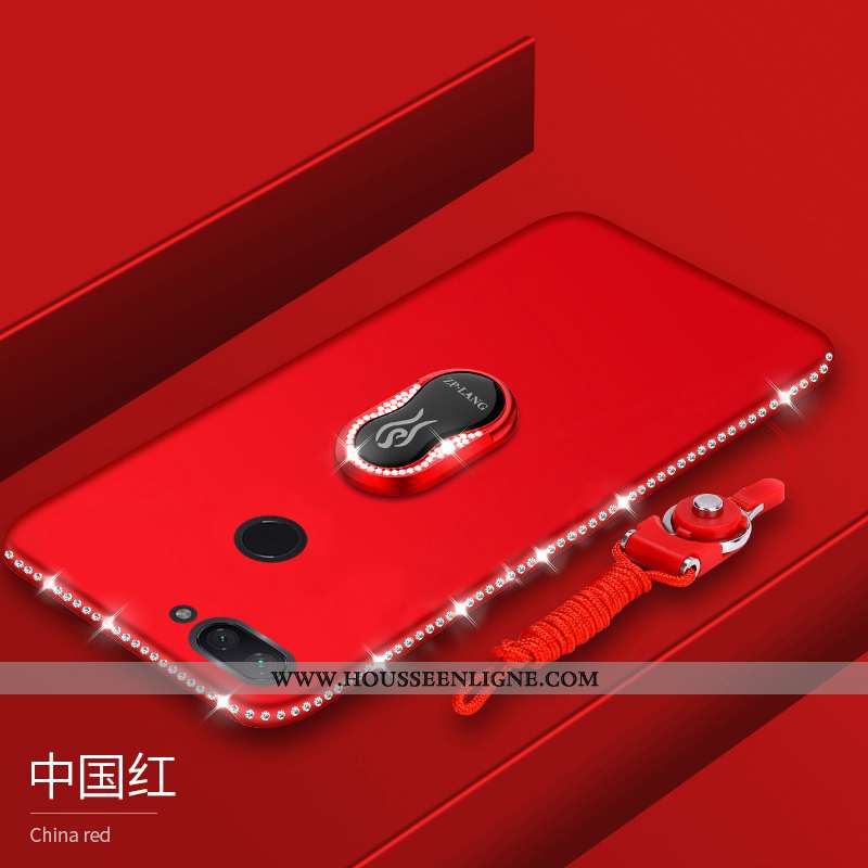 Étui Xiaomi Mi 8 Lite Luxe Strass Ornements Suspendus Téléphone Portable Silicone Incassable Violet
