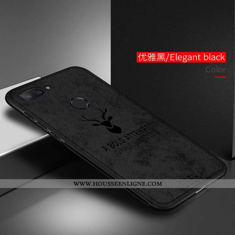Étui Xiaomi Mi 8 Lite Modèle Fleurie Silicone Personnalité Téléphone Portable Petit Tissu Coque Roug
