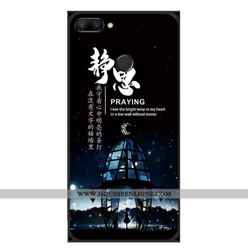 Étui Xiaomi Mi 8 Lite Personnalité Coque En Silicone Bleu Petit Téléphone Portable Jeunesse