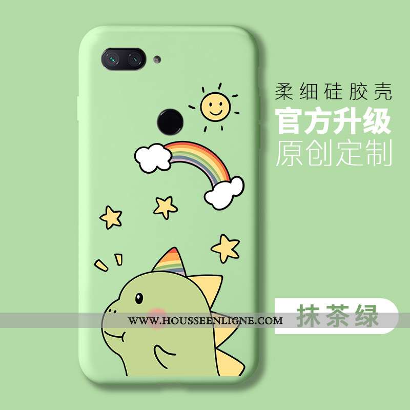 Étui Xiaomi Mi 8 Lite Personnalité Tendance Petit Fluide Doux Simple Rose Silicone