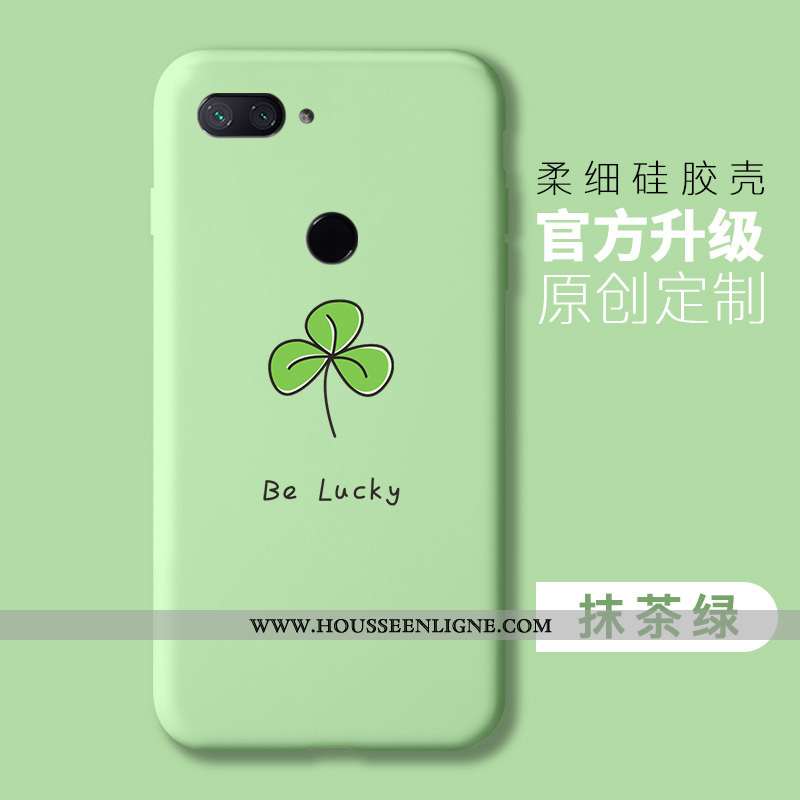 Étui Xiaomi Mi 8 Lite Personnalité Tendance Petit Fluide Doux Simple Rose Silicone