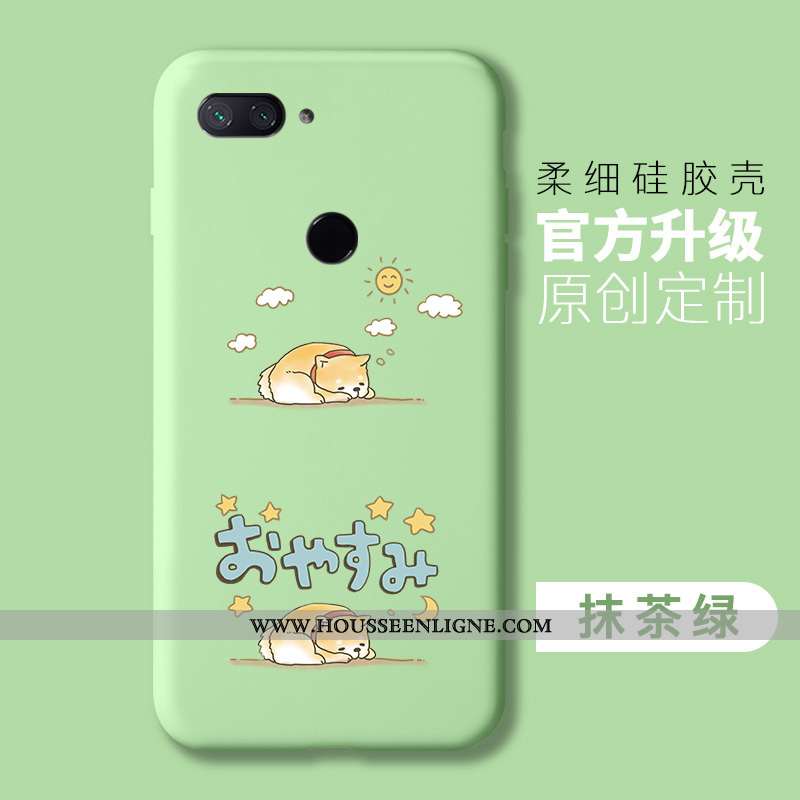 Étui Xiaomi Mi 8 Lite Personnalité Tendance Petit Fluide Doux Simple Rose Silicone