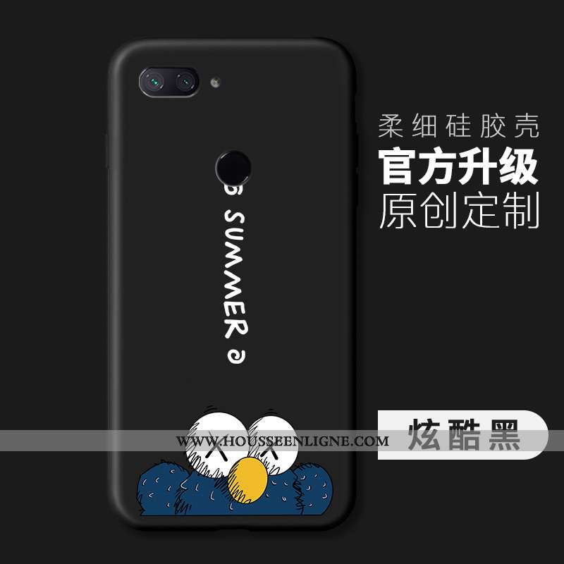 Étui Xiaomi Mi 8 Lite Personnalité Tendance Petit Fluide Doux Simple Rose Silicone