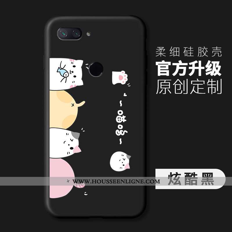 Étui Xiaomi Mi 8 Lite Personnalité Tendance Petit Fluide Doux Simple Rose Silicone